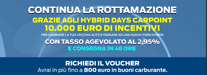 Al momento stai visualizzando A Settembre proseguono gli Hybrid Days Carpoint!!